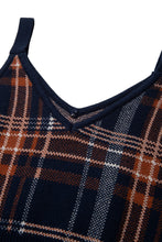 画像をギャラリービューアに読み込む, DOUBLE FOUR SIX-Silicon Print Checked Knit Vest Navy Check