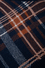 画像をギャラリービューアに読み込む, DOUBLE FOUR SIX-Silicon Print Checked Knit Vest Navy Check