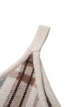 画像をギャラリービューアに読み込む, DOUBLE FOUR SIX-Silicon Print Checked Knit Vest Beige Check