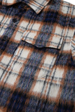 画像をギャラリービューアに読み込む, Checked Brush Down Jacket Beige