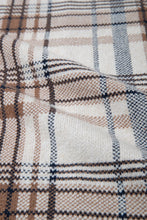 画像をギャラリービューアに読み込む, Checked Knit I-line Long Skirt Beige Check