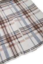 画像をギャラリービューアに読み込む, Checked Knit I-line Long Skirt Beige Check