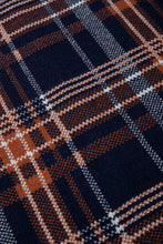 画像をギャラリービューアに読み込む, Checked Knit I-line Long Skirt Navy Check