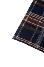 画像をギャラリービューアに読み込む, Checked Knit I-line Long Skirt Navy Check