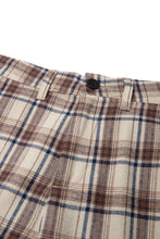 画像をギャラリービューアに読み込む, Checked Wide Pants Beige Check