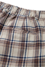 画像をギャラリービューアに読み込む, Checked Wide Pants Beige Check