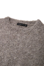画像をギャラリービューアに読み込む, 446-Leather Emblem Bicolour Knitted Pullover Gray