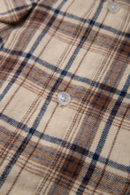 画像をギャラリービューアに読み込む, DOUBLE FOUR SIX- Back Logo Checked Shirt Beige Check