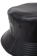 画像をギャラリービューアに読み込む, 【第二弾アイテム】DOUBLE FOUR SIX-Silicon Patch Eco Leather Bucket Hat Black