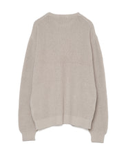画像をギャラリービューアに読み込む, 446-Logo Waffle Knit Pullover Greige