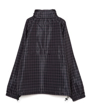 画像をギャラリービューアに読み込む, DOUBLE FOUR SIX-Houndstooth Pattern Front Logo Hoodie Chidori Black