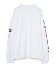 画像をギャラリービューアに読み込む, DOUBLE FOUR SIX-Multiple Logos Long Sleeve T-Shirt White