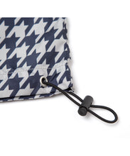 画像をギャラリービューアに読み込む, DOUBLE FOUR SIX-Houndstooth Pattern Front Logo Hoodie Chidori Navy