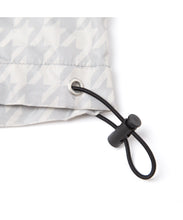 画像をギャラリービューアに読み込む, DOUBLE FOUR SIX-Houndstooth Pattern Front Logo Hoodie Chidori Greige