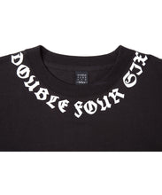 画像をギャラリービューアに読み込む, DOUBLE FOUR SIX-Neckline Logo T-Shirt Black