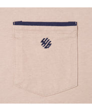 画像をギャラリービューアに読み込む, 446-Bicolor Pocket T-shirt Beige