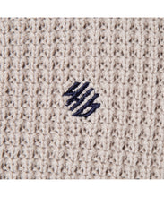 画像をギャラリービューアに読み込む, 446-Logo Waffle Knit Cardigan Greige