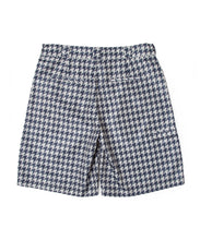 画像をギャラリービューアに読み込む, DOUBLE FOUR SIX- Houndstooth Pattern Back Logo Pants Chidori Navy