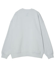 画像をギャラリービューアに読み込む, 446-Oversize Back Camel Long Sleeve Sweatshirts Blue