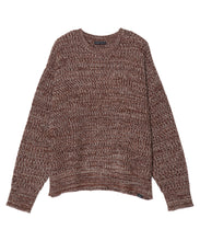 画像をギャラリービューアに読み込む, DOUBLE FOUR SIX- Mix yarn Knit Pullover Brown MIX