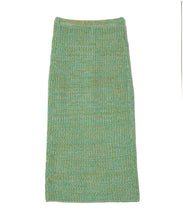画像をギャラリービューアに読み込む, DOUBLE FOUR SIX- Mix yarn Knit Skirt Green MIX
