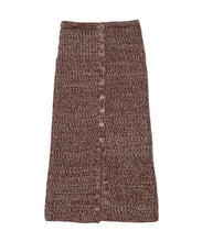 画像をギャラリービューアに読み込む, DOUBLE FOUR SIX- Mix yarn Knit Skirt Brown MIX