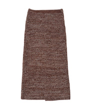 画像をギャラリービューアに読み込む, DOUBLE FOUR SIX- Mix yarn Knit Skirt Brown MIX