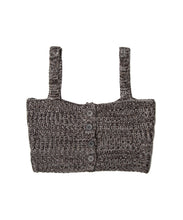 画像をギャラリービューアに読み込む, DOUBLE FOUR SIX- Mix yarn Knit Vest Gray MIX