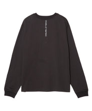 画像をギャラリービューアに読み込む, DOUBLE FOUR SIX- Logo Print Long Sleeve T-shirt Black