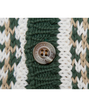 画像をギャラリービューアに読み込む, DOUBLE FOUR SIX-Checked Open Front Knit Green Check