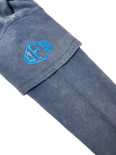 画像をギャラリービューアに読み込む, DFS-Silicon Logo Layered Sleeve Hoodie Blue
