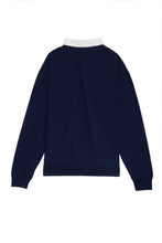 画像をギャラリービューアに読み込む, DOUBLE FOUR SIX- Long Sleeve Polo Shirt Navy