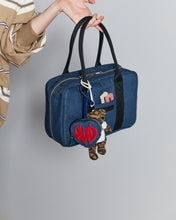 画像をギャラリービューアに読み込む, DOUBLE FOUR SIX- Silicon Logo Synthetic Leather Mini Bag Denim
