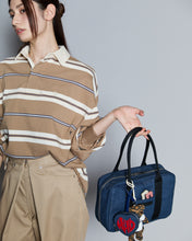 画像をギャラリービューアに読み込む, DOUBLE FOUR SIX- Silicon Logo Synthetic Leather Mini Bag Denim