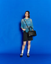 画像をギャラリービューアに読み込む, Crochet Knit Poloshirt Blue