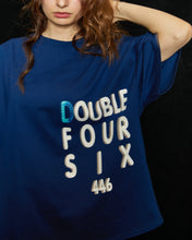 画像をギャラリービューアに読み込む, 【数量限定】DOUBLE FOUR SIX-Stitch Logo T-shirt Navy