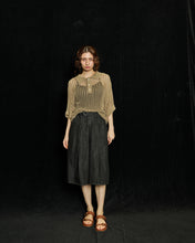 画像をギャラリービューアに読み込む, Crochet Knit Poloshirt Beige