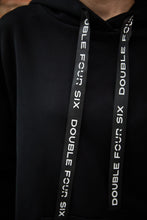 画像をギャラリービューアに読み込む, DOUBLE FOUR SIX- Logo Tape Hoodie Black