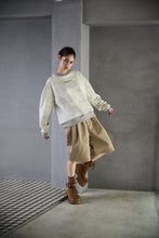 画像をギャラリービューアに読み込む, DOUBLE FOUR SIX- Fade Printed Jersey Sweatshirt Ivory