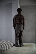 画像をギャラリービューアに読み込む, Relaxed Fit Plaid Shirt Brown Check
