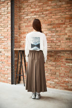 画像をギャラリービューアに読み込む, Multi-Pleated Skirt Mocha