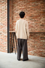 画像をギャラリービューアに読み込む, Grunge Knit Sweater Beige