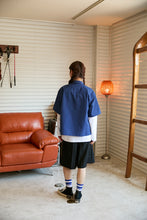 画像をギャラリービューアに読み込む, DOUBLE FOUR SIX- Short Sleeve Shirt Blue
