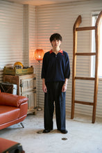 画像をギャラリービューアに読み込む, 446- Stitch Shirt Navy×Orange