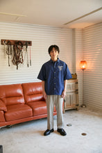 画像をギャラリービューアに読み込む, DOUBLE FOUR SIX- Short Sleeve Shirt Blue