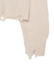 画像をギャラリービューアに読み込む, Grunge Knit Sweater Beige