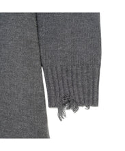 画像をギャラリービューアに読み込む, Grunge Knit Dress Charcoal