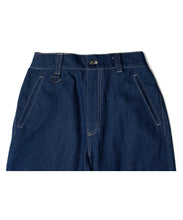 画像をギャラリービューアに読み込む, Barrel Leg One Wash Denim Pants Indigo Blue