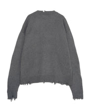 画像をギャラリービューアに読み込む, Grunge Knit Sweater Charcoal