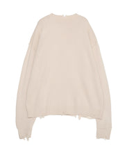 画像をギャラリービューアに読み込む, Grunge Knit Sweater Beige